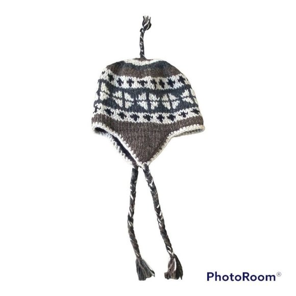 D&Y Accessories Dy 0 Wool Sherpa Hat Ear Flaps Fleece Lining Made